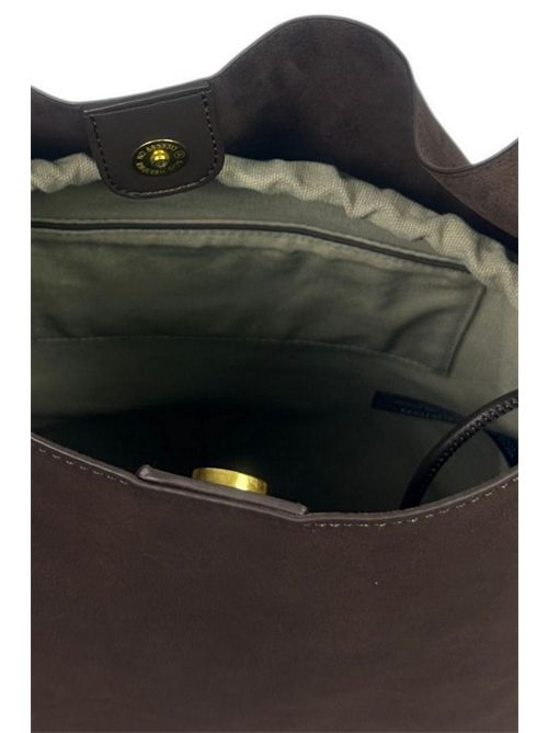 secchiello donna in camoscio marrone Fez | 10132DARK BROWN